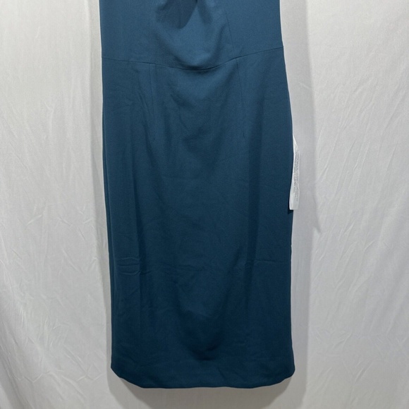 NWT $178 Dress the Population‎ [ Medium ] Bailey Off Shoulder Bodycon Dress Blue - Picture 5 of 12